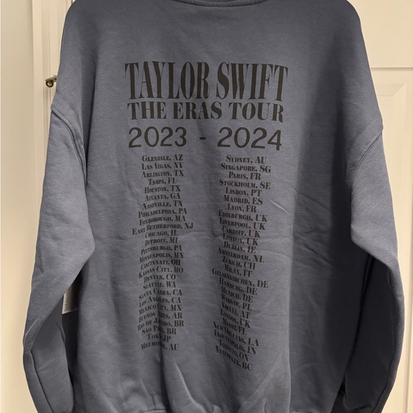 Taylor Swift Eras Tour blue sweatshirt #TaylorSwiftErasTour - Picture 2 of 3